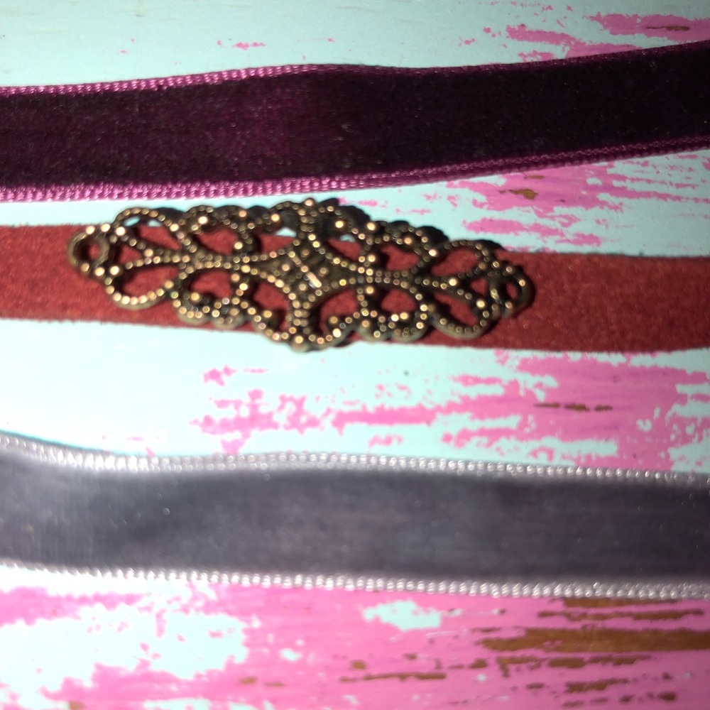 Velvet choker bundle 3 piece
